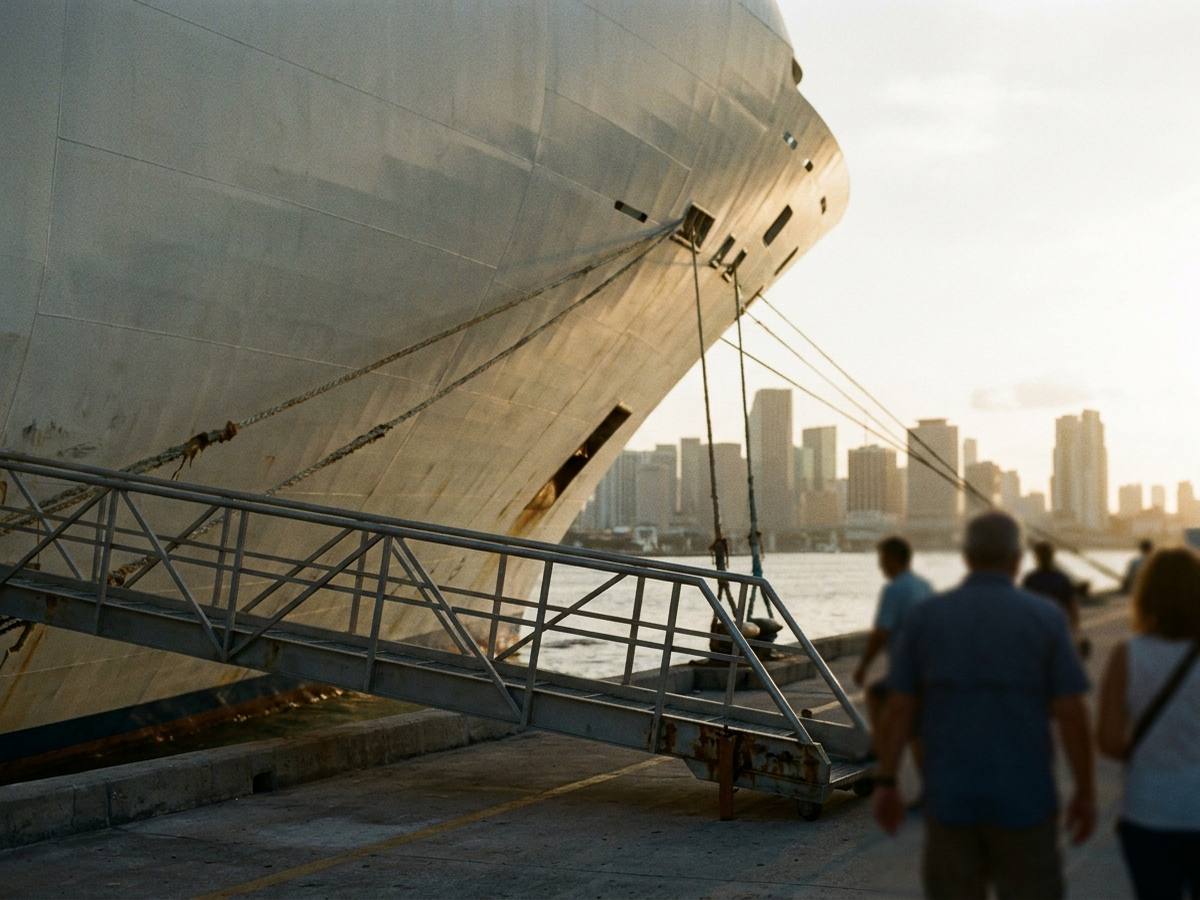 Un crucero en el Puerto de Miami